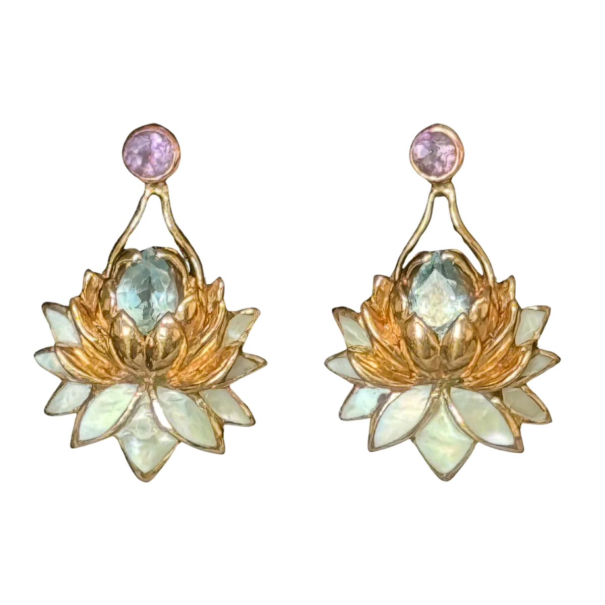 Lotus, Earrings