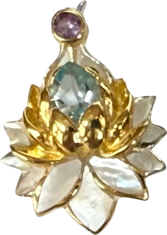 Lotus, 22k Gold Vermeil · Earrings