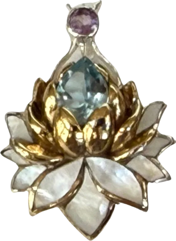 Lotus, Brass · Earrings