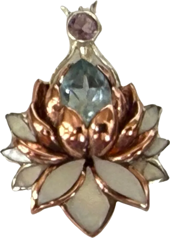 Lotus, Copper · Earrings